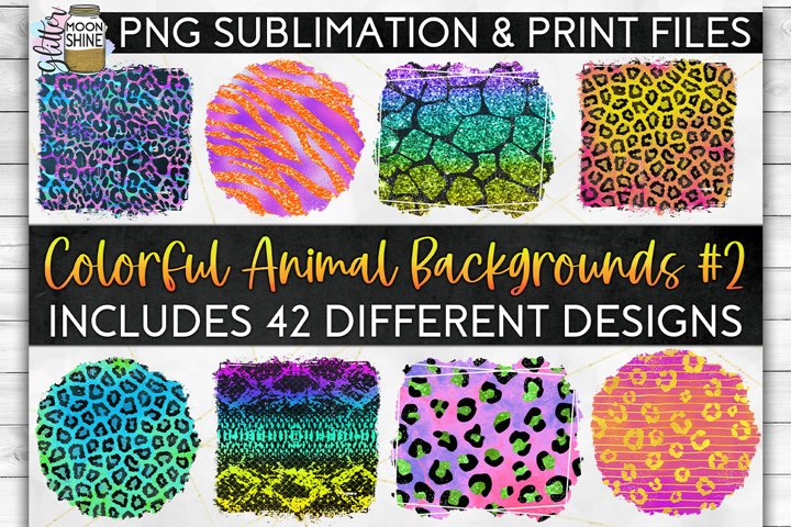 Free Colorful Animal Print Bundle 42 Sublimation Background PNG