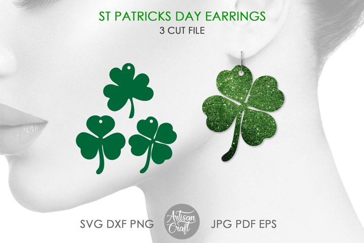 Free St Patricks Day Earing Design