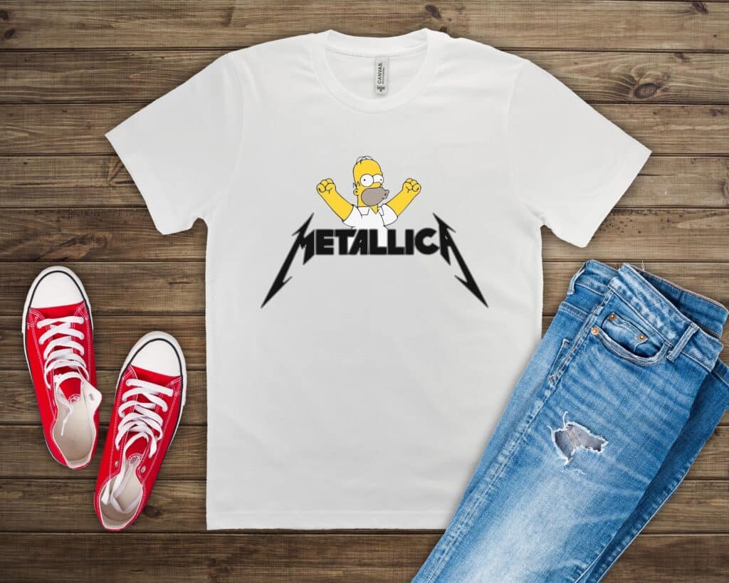 Free Homer Metallica SVG File