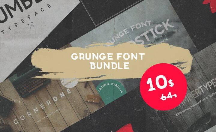 Free Grunge fonts Bundle