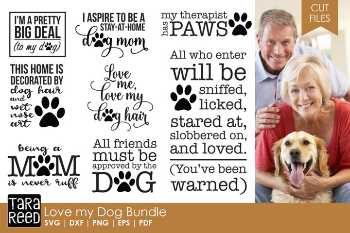 Free Love my Dog SVG Bundle