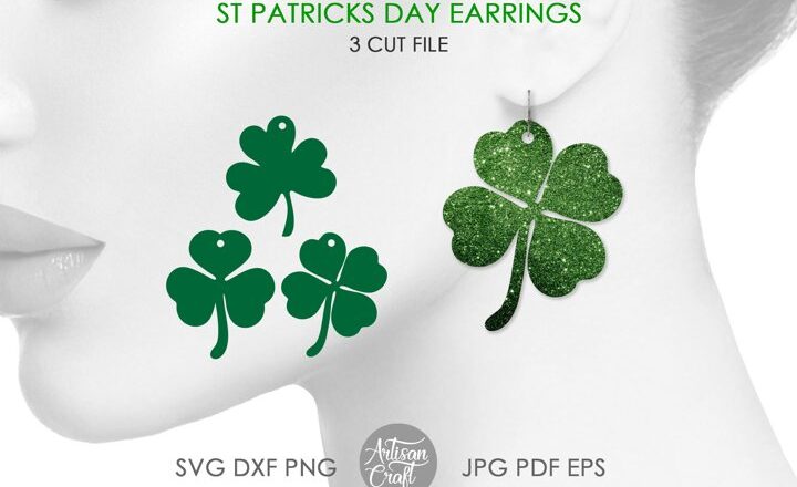 Free St Patricks Day Earing Design