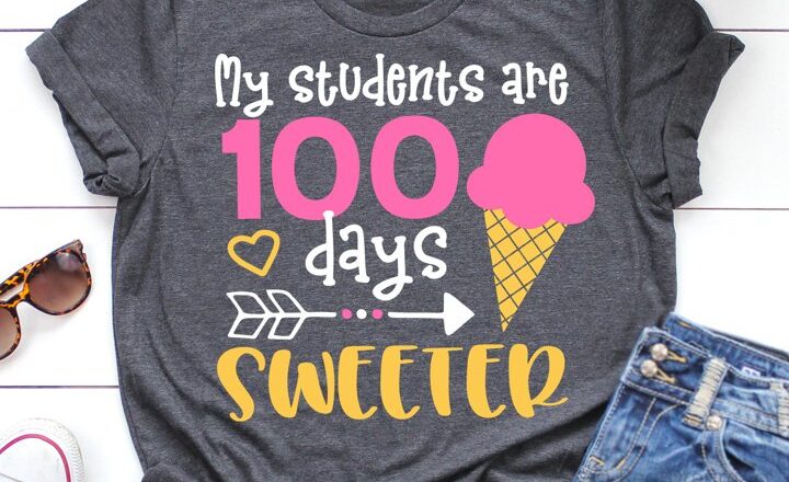 Free My Students Are 100 Days Sweeter SVG