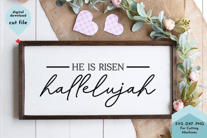 Free He is Risen SVG File