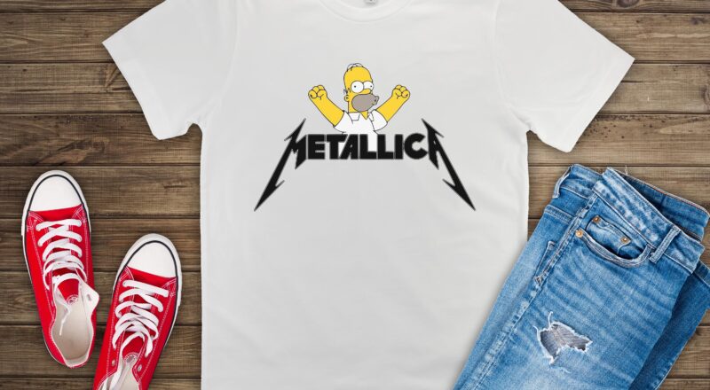 Free Homer Metallica SVG Cutting File for the Cricut.