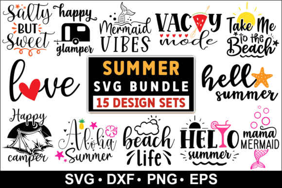 Free About Summer Quotes SVG Bundle