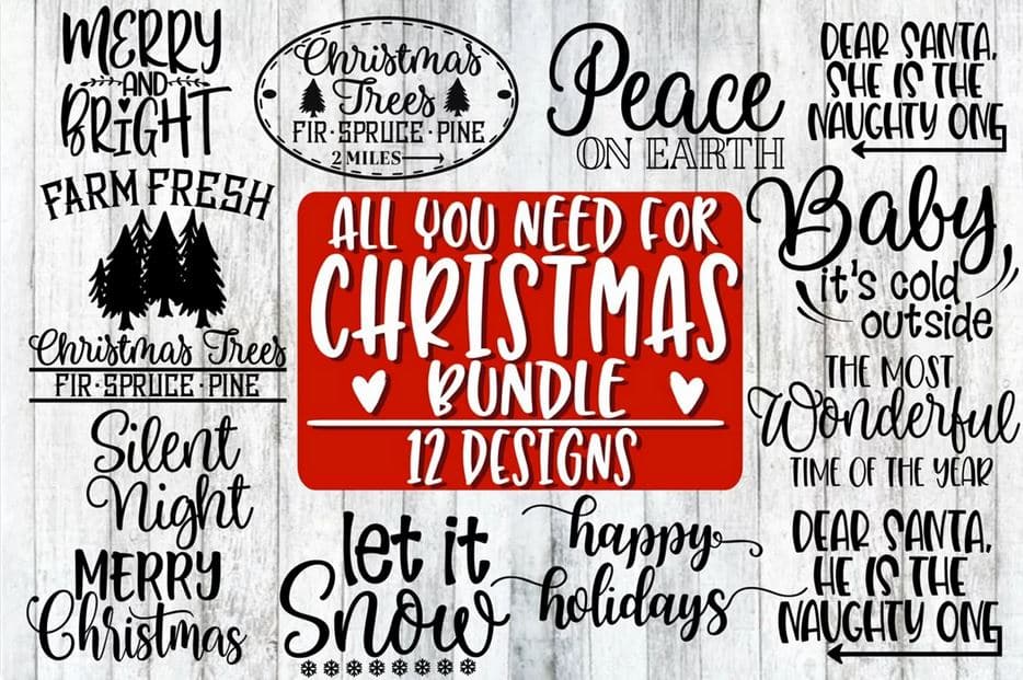 Free Christmas SVG Bundle