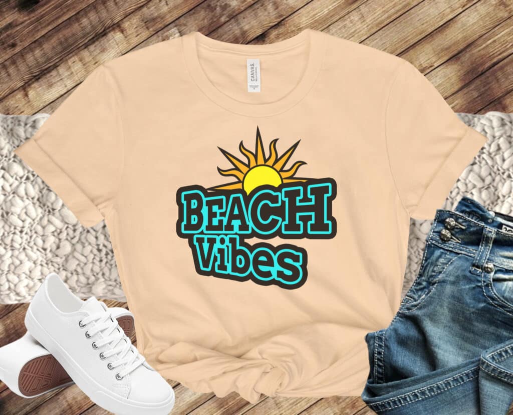 Free Beach Vibes SVG File
