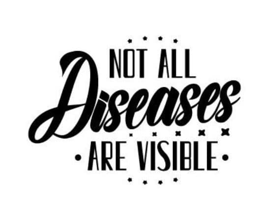 Free Not all diseases are visible SVG File