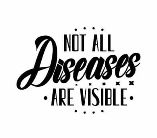 Free Not all diseases are visible SVG File