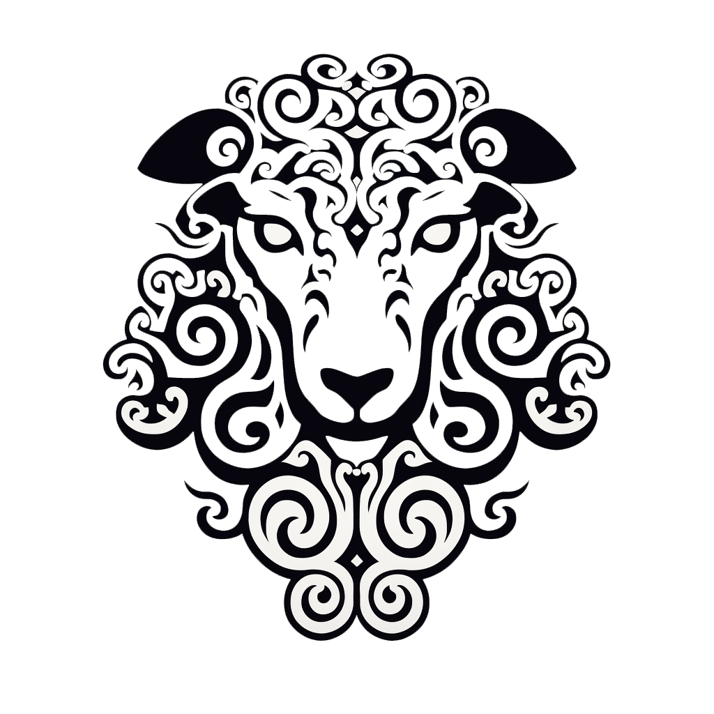 Free Sheep Tattoo Image SVG File