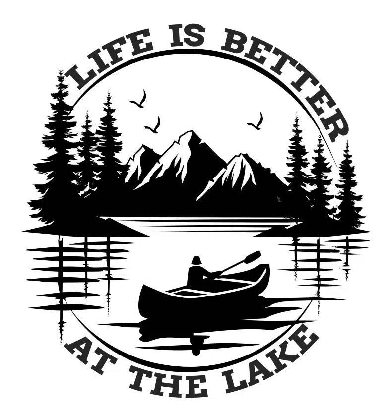 Free Life is Better at the Lake SVG File