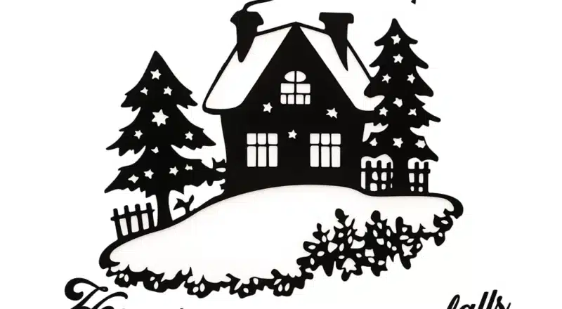 Free Home is where the Snow Falls SVG file