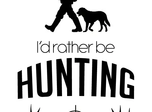 Free Rather Be Hunting SVG File