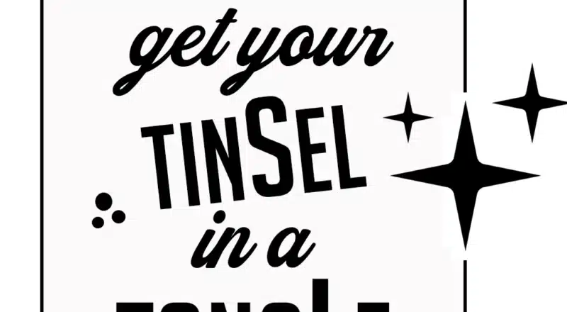 Free Tinsel in a Tangle SVG File