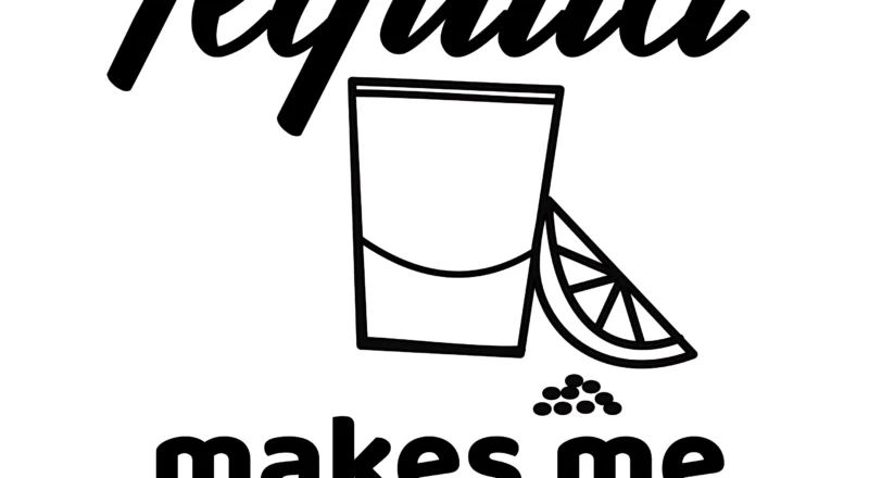 Free Tequila Fall Over SVG