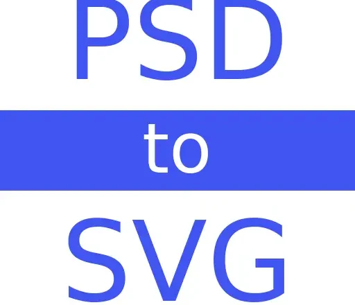 Convert PSD File to SVG